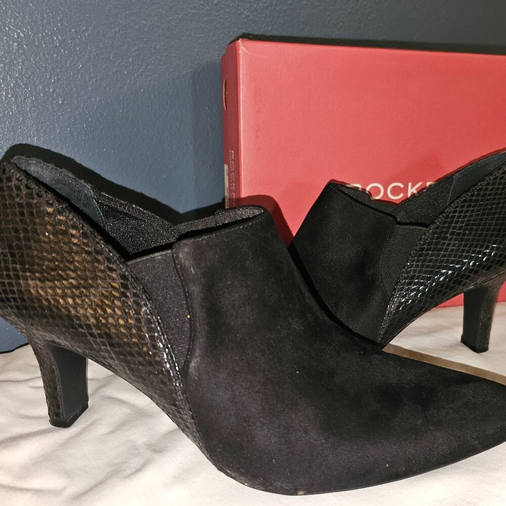 ROCKPORT black ankle boot, heel